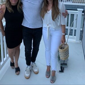 1 State White Blouse